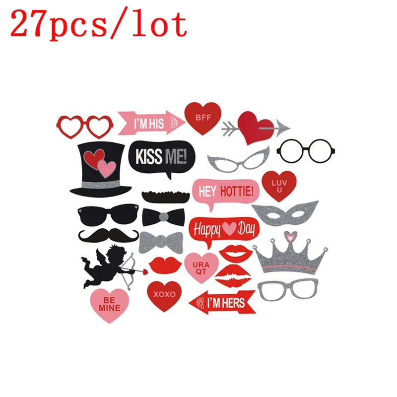 Реквизит для фотобудки свадебные украшения вечерние 34 шт. аксессуары сувениры