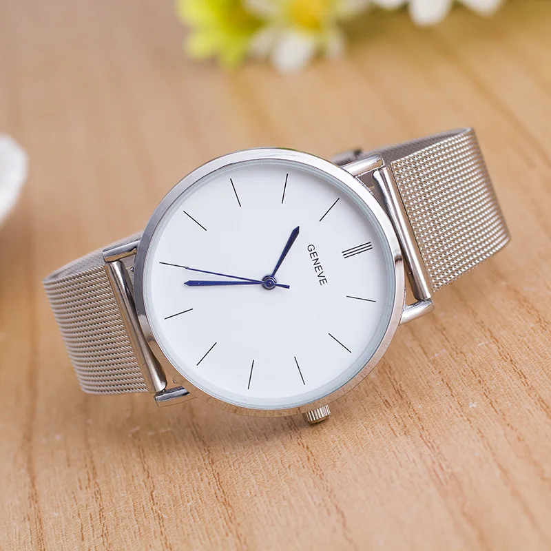 Relojes hombre 2018 Для женщин часы Повседневное платье золото Женева Марка Сталь