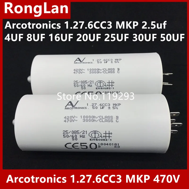 [BELLA] [Original authentic] Arcotronics 1.27 6 CC3 MKP 2 5 мкФ 4 8 F 16uf 20 25 30 50 5% конденсаторов запуска