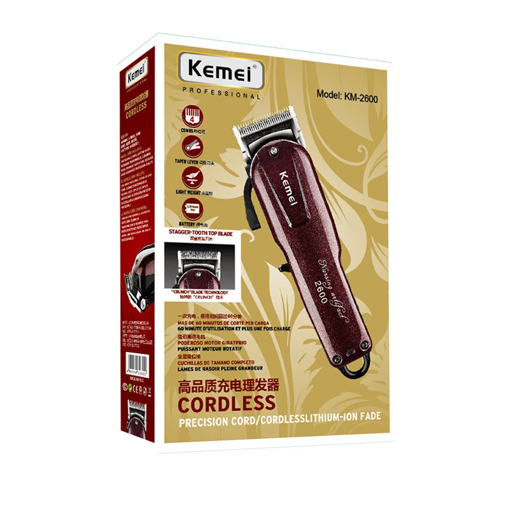 Машинка для стрижки волос Kemei 100-240 В электрическая | Бытовая техника