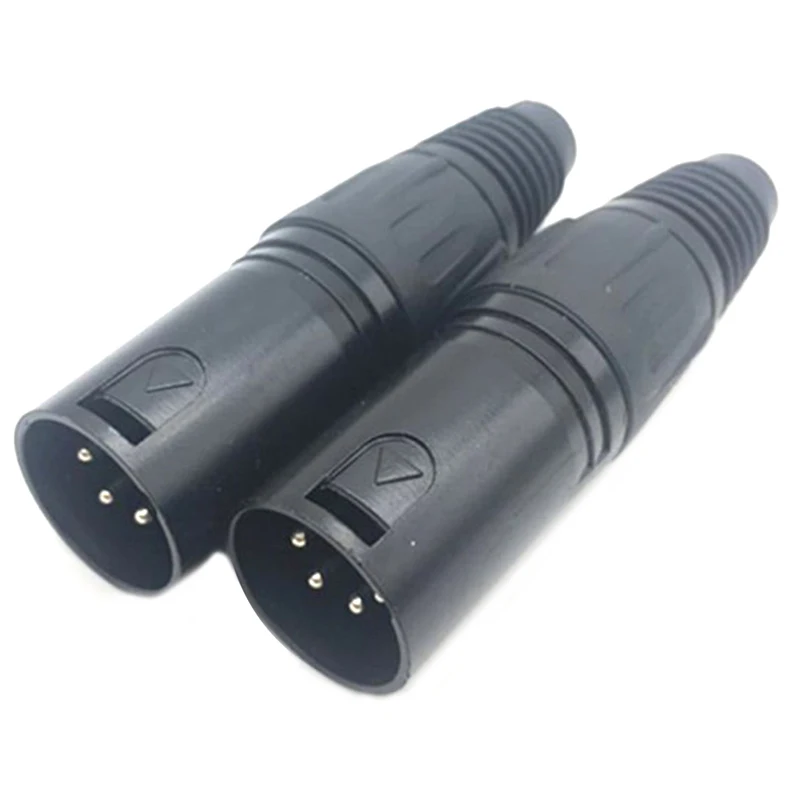 Разъем для микрофона XLR 3/4/5 Pin черный маленький гнездовой Cannon аудио