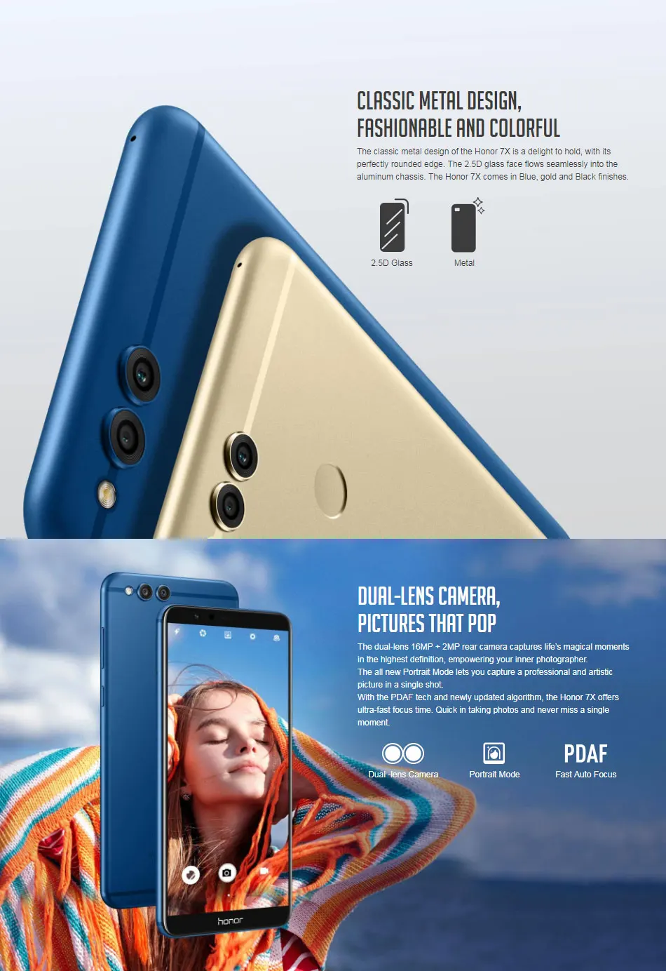 Honor 7X глобальная прошивка 5,9" 4G LTE мобильный телефон 4 ГБ ОЗУ 64 Гб 128 Гб ПЗУ Восьмиядерный 3340 мАч аккумулятор 16MP anddroid телефон