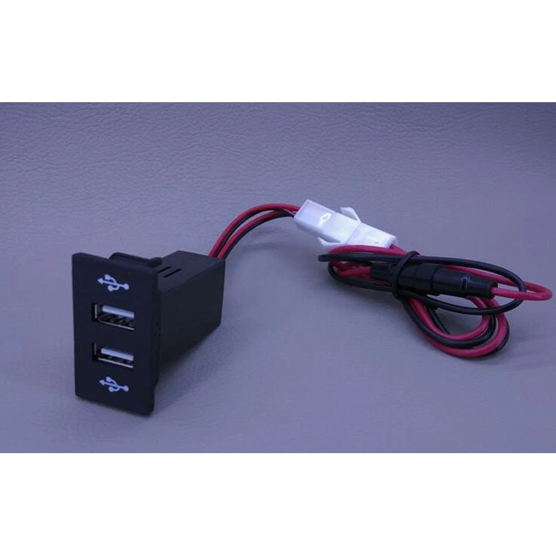 USB зарядное устройство аудио разъем напряжение из темп в дисплей Температура VOL. V TEM для Toyota Camry LC77 LC60 LC90 LC80 LC95 Corolla - Испускаемый цвет: USB