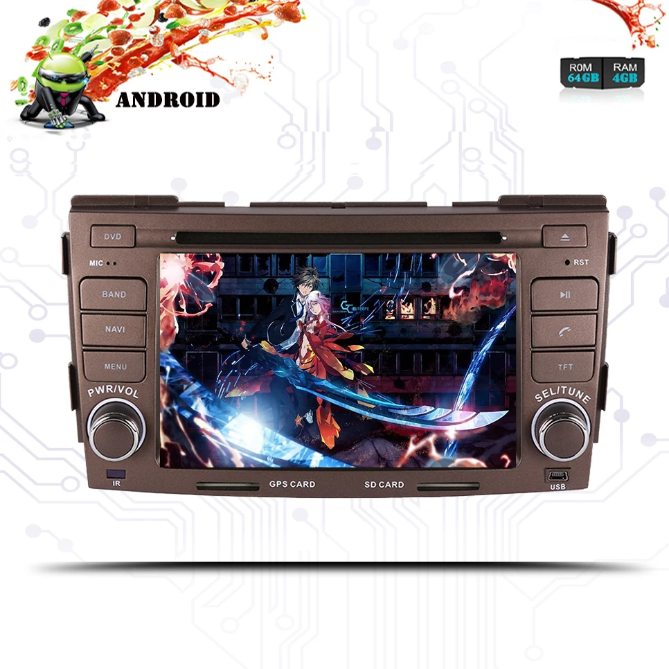 Android 9 0 4 Гб 64 Восьмиядерный автомобильный DVD плеер GPS навигация Авто Радио стерео