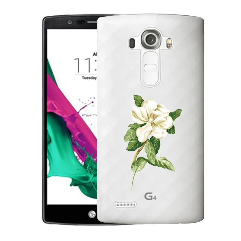 Qmswei ТПУ прозрачный чехол для телефона LG K3 K4 K5 K8 Мягкий силиконовый с красивым