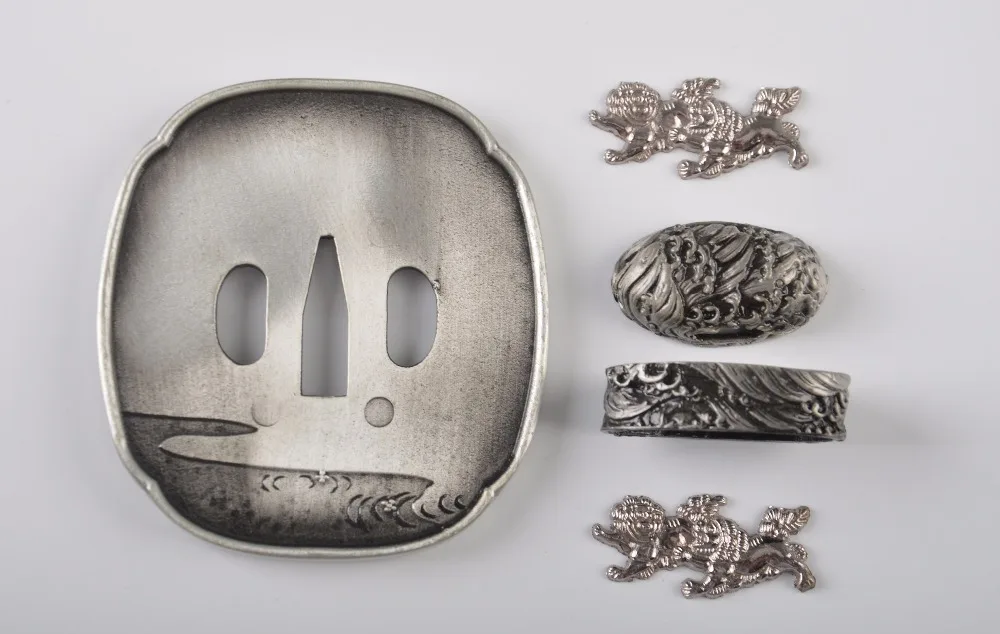 Набор классических элегантных строительных фитингов для японского самурайского