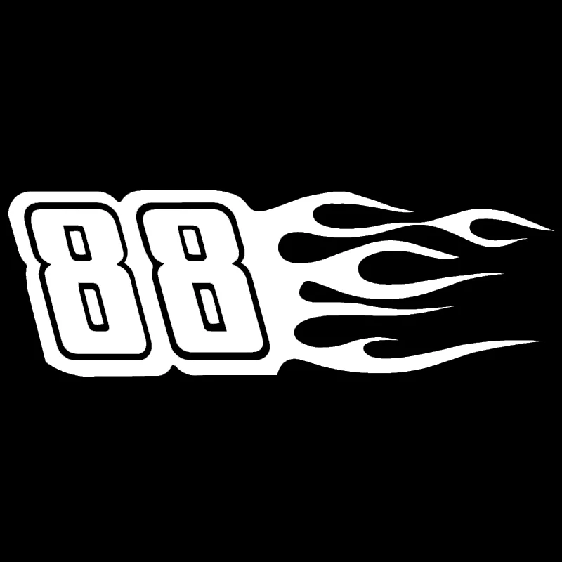 88 Vinyl Decal Black/Silver Motorcycle Car Sticker Originality Car-styling Black/Silver/Laser 15X5CM | Автомобили и мотоциклы