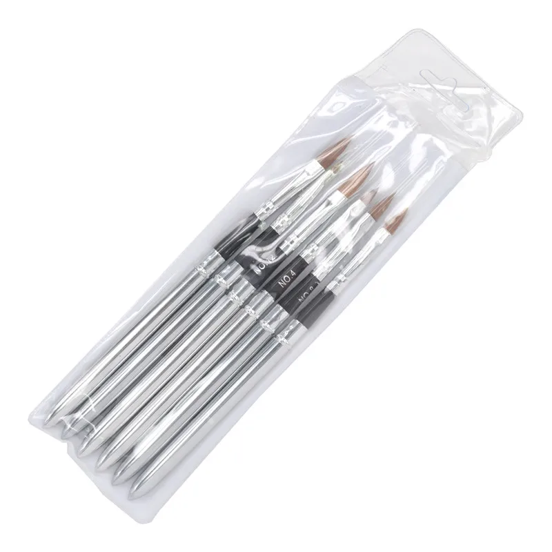 YZWLE 6PCS/Pack Detachable Nail Art Painting Drawing Pen Brush Set for Acrylic UV Gel Nails Beauty Tools Brushes 31 | Красота и