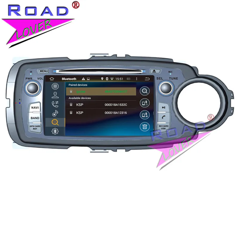 Roadlover Android 9 0 автомобильный DVD Автомобильный плеер аудио для Toyota Yaris 2011 RHD Стерео GPS
