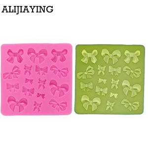 Силиконовая мини-форма для галстука-бабочки M0095, силиконовые формы для выпечки, кухонные аксессуары, украшения, инструмент для помадки