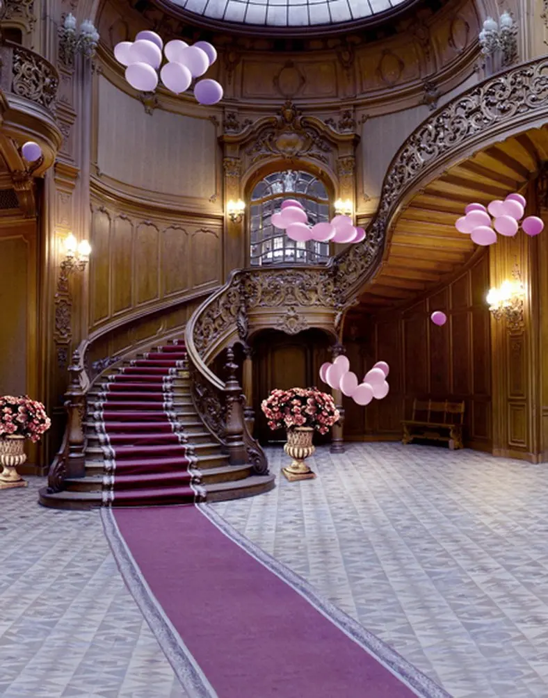 

5x7ft Classsic Hall Stair Photography Backdrops Photo Props Studio Background