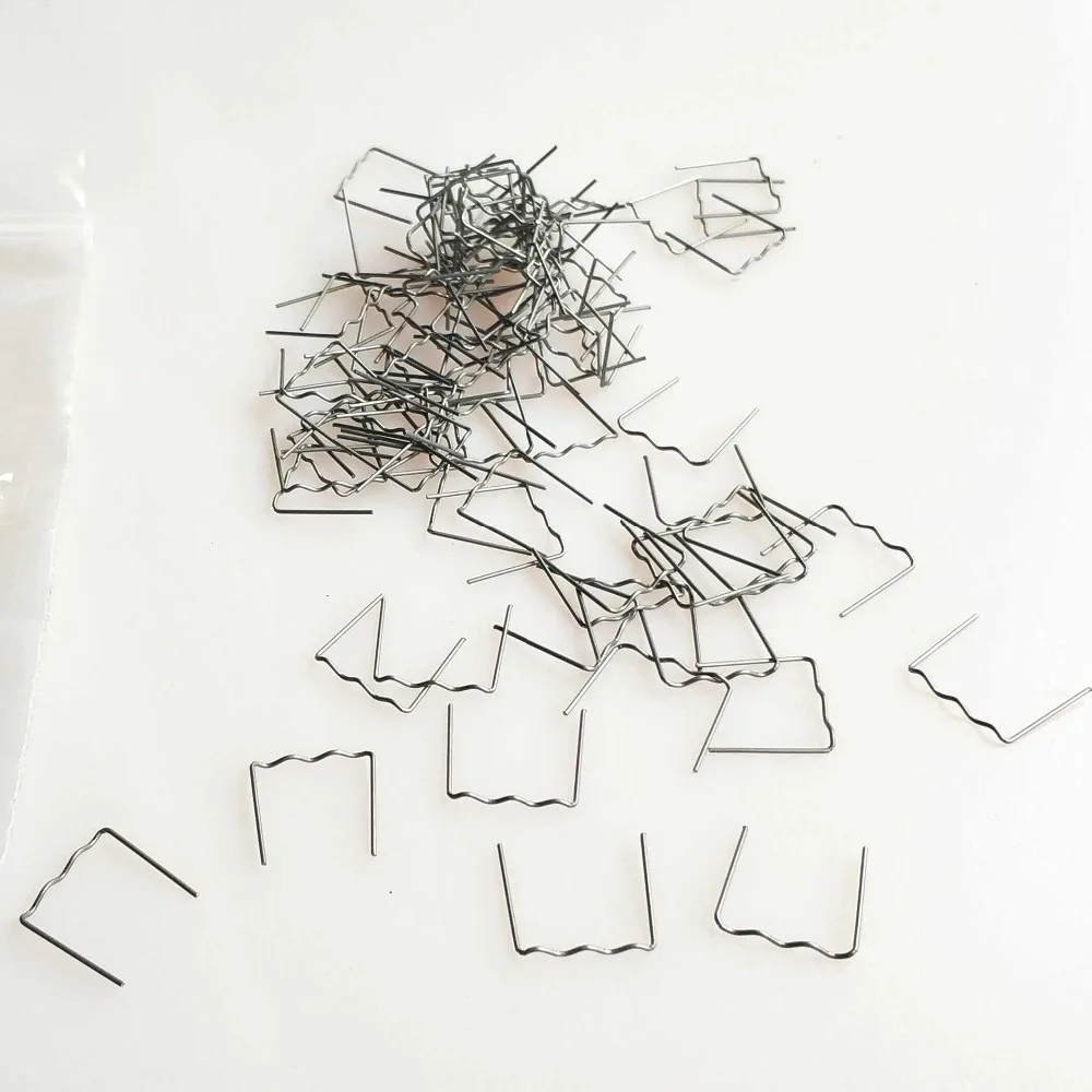 Горячий степлер термоскобы набор для ремонта пластика 100 шт. 0 6 полуволнистый