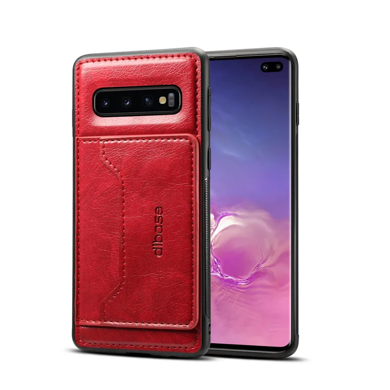 S10 Plus Роскошный кожаный чехол для samsung Galaxy E винтажный кошелек карт Бизнес Стенд