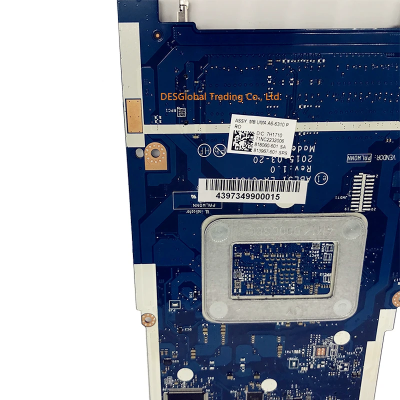 818060-601 813967-601 материнская плата для HP Тетрадь 15-AF Материнская плата ноутбука ABL51 LA-C781P A6-6310M 818060-001 813967-001 аккумулятор большой емкости Тесты