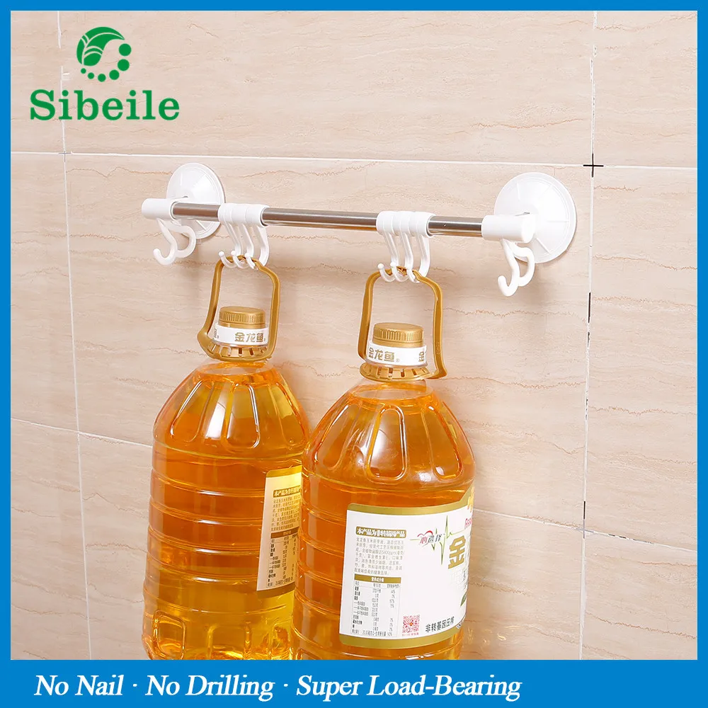 SBLE Нержавеющая сталь двери подвесная полка Полотенца бар держатель губки для