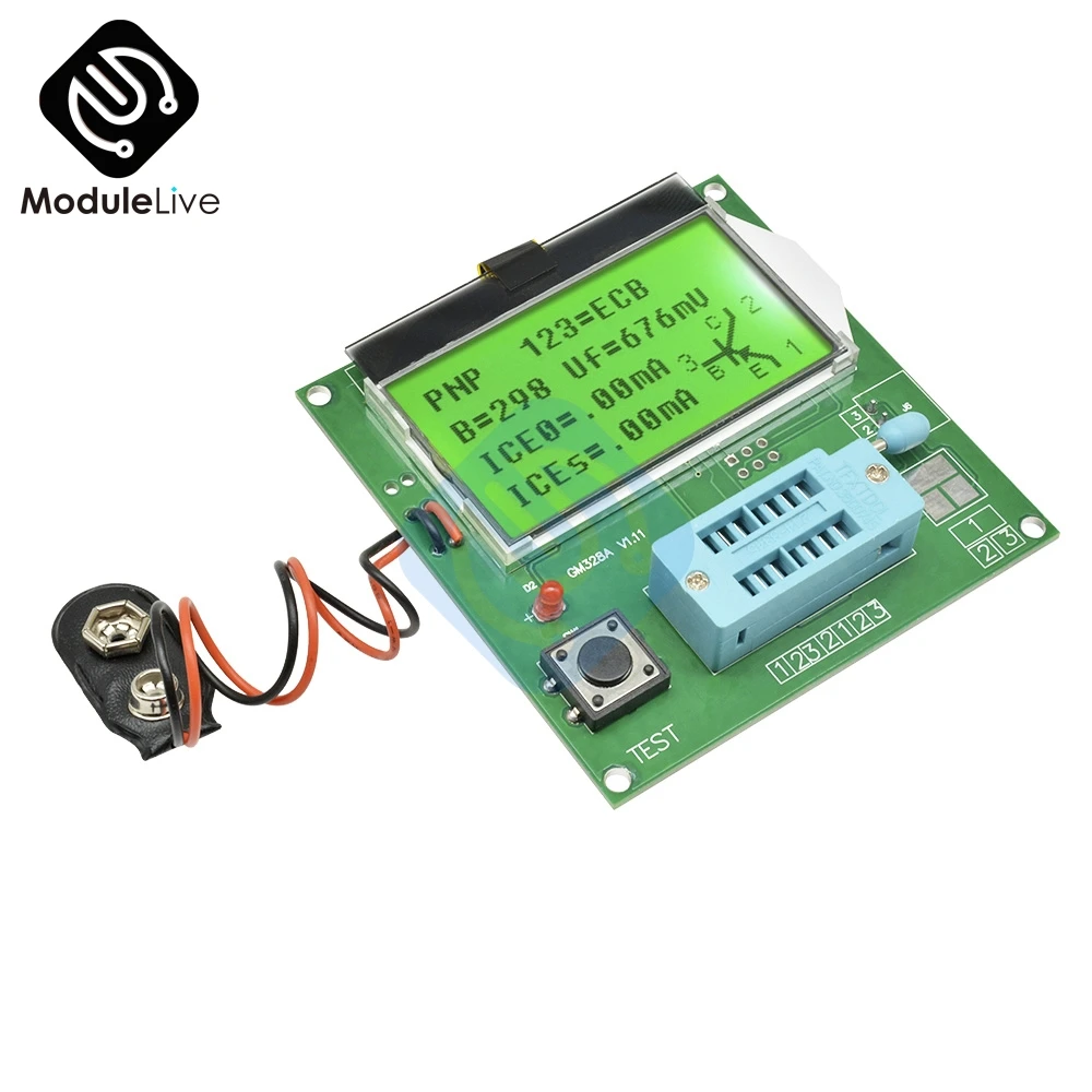 

New Arrival Component Digital LCD GM328A Transistor Tester Capacitance LCR \RLC\PWM Meter MOS/PNP/NPN V2PO
