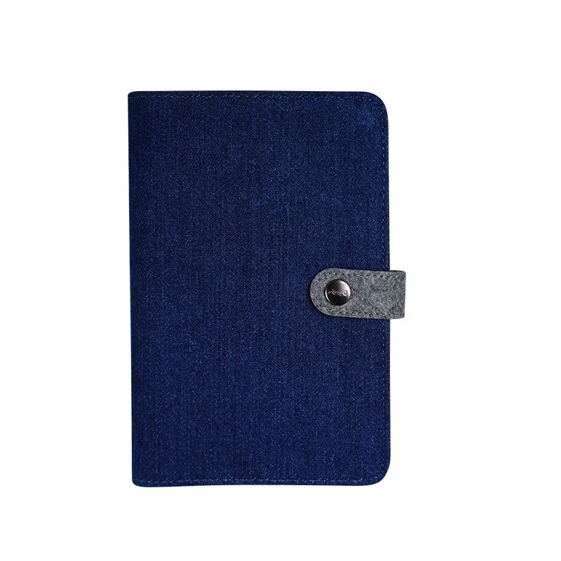A Dark blue Gray Хлопковая ткань, покрытая А5, блокнот, чистый цвет, botebook, для школы, используется, записная книжка, офисные школьные принадлежности, pocketbook - Цвет: A Dark blue Gray