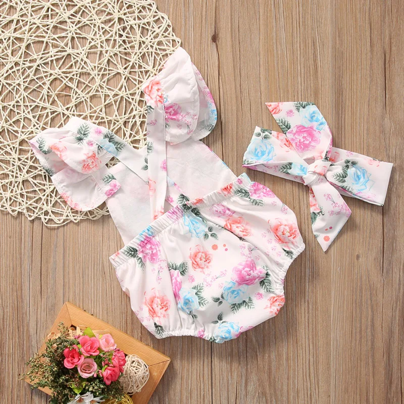 Боди летнее с коротким рукавом и квадратным вырезом на возраст 0 24 месяца|baby bodysuit