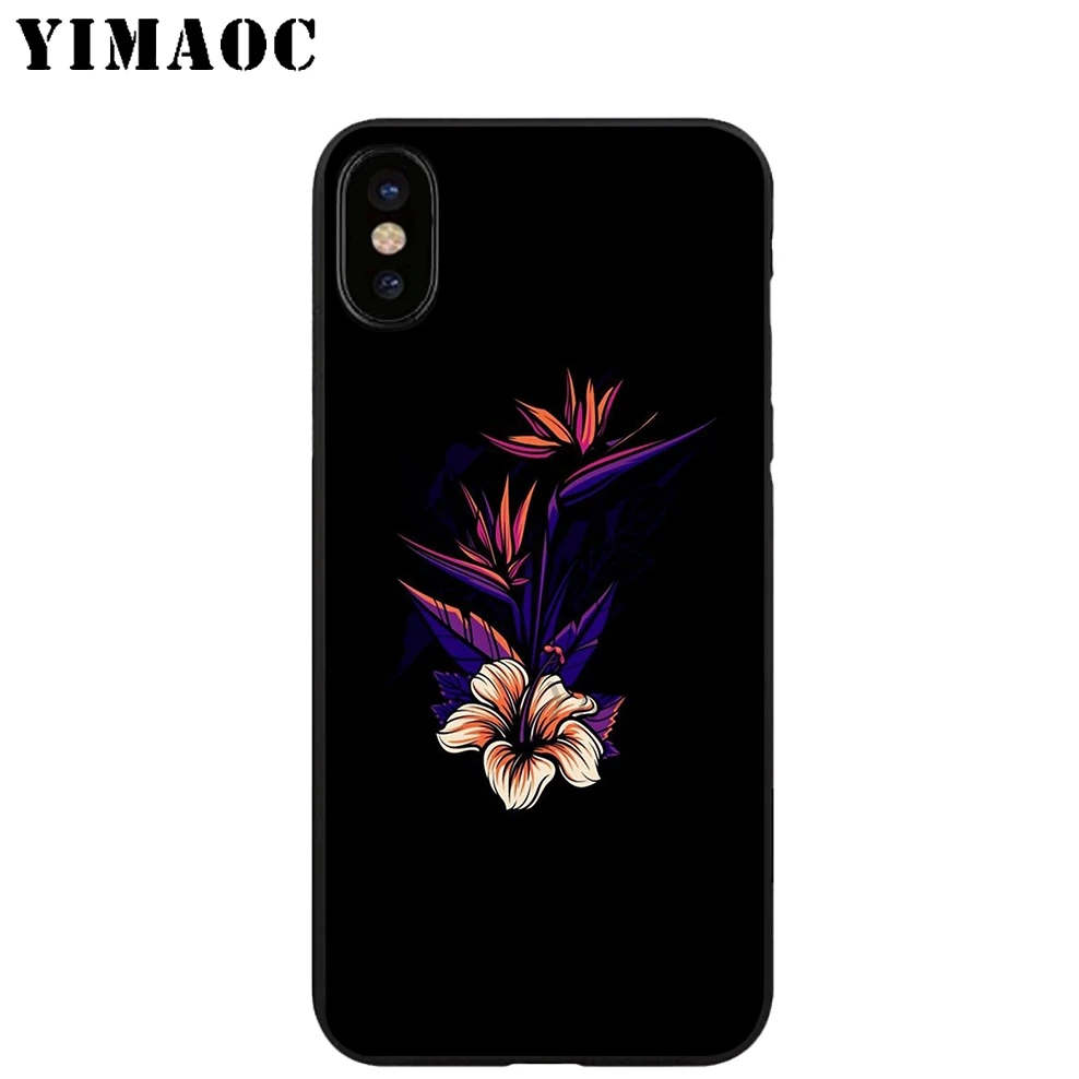 YIMAOC перо волк карта дерево Мягкий ТПУ Черный силиконовый чехол для iPhone X или 10 8 7 6