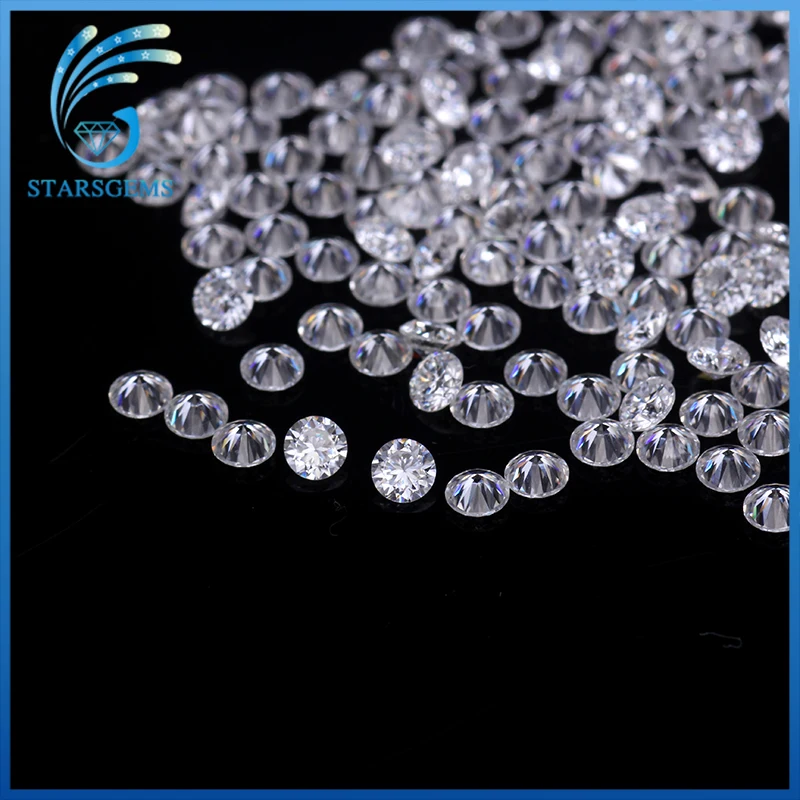

1carat/pack 2.7mm-2.9mm Small Size DEF White Round Brilliant Cut Moissanites Loose Gemstones for jewelry making