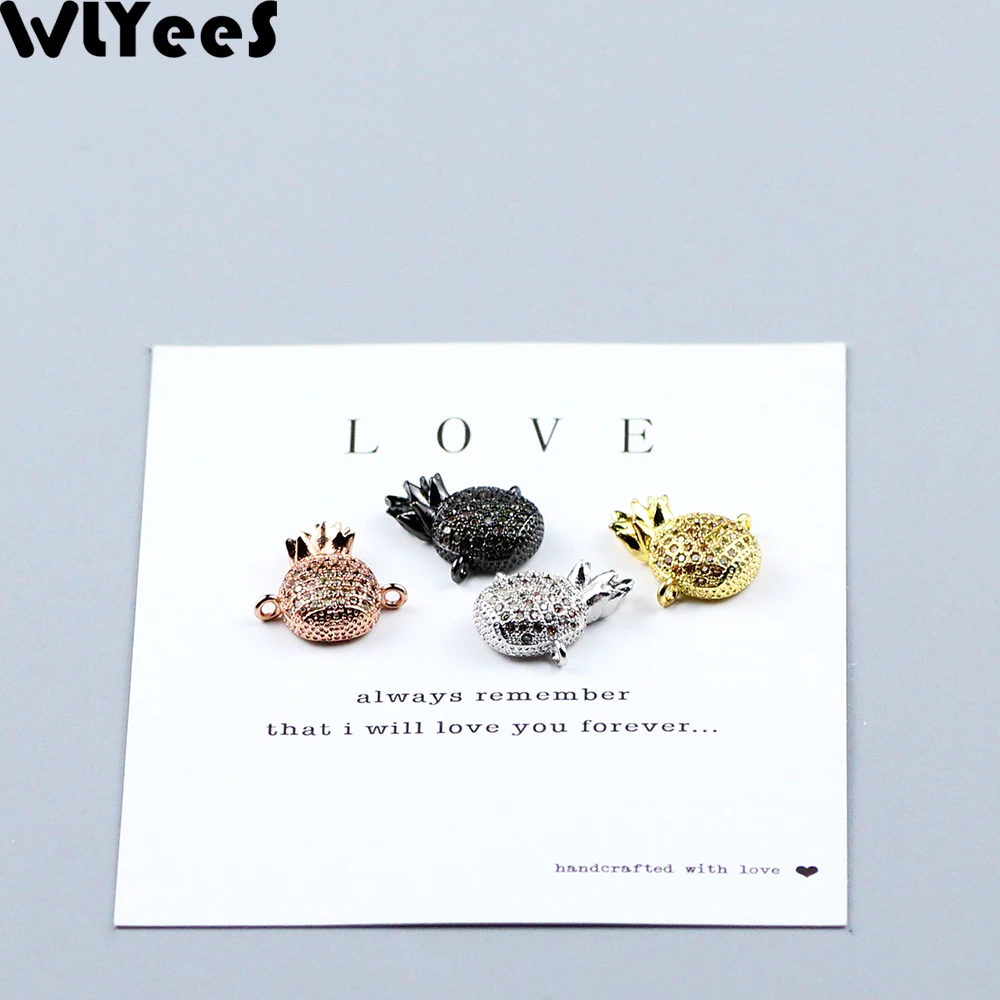 2 шт. медные бусины WLYeeS из белого циркона | Украшения и аксессуары