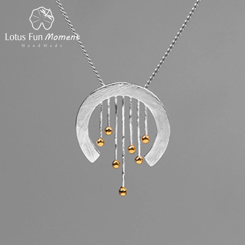 Lotus весело момент реального 925 пробы серебро Творческий Fine Jewelry Восточный элемент