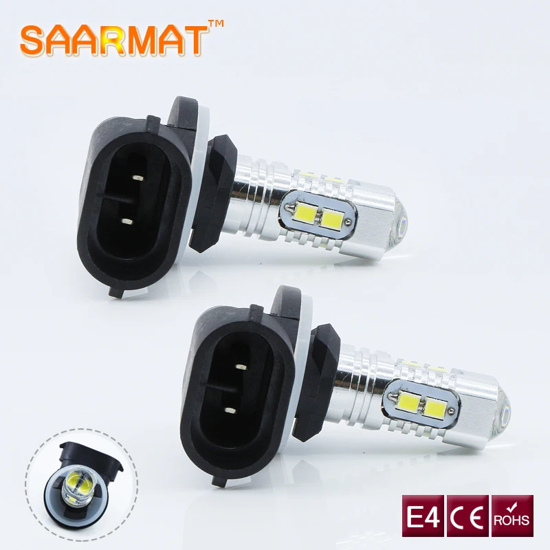 2x H27 881 LED 50 Вт для чипов Samsung Автомобильные дневные ходовые огни вождения