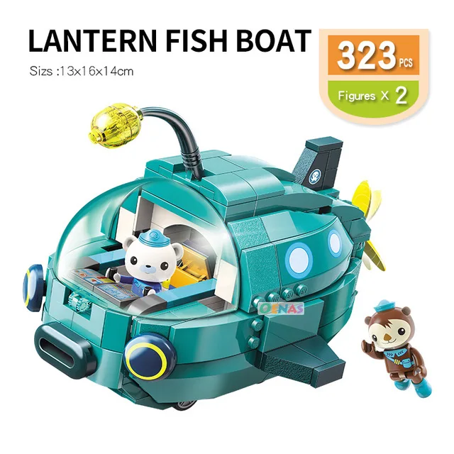 ThinkEasy Octonauts субмарина и морская база развивающие игрушки экшн фигурки для детей