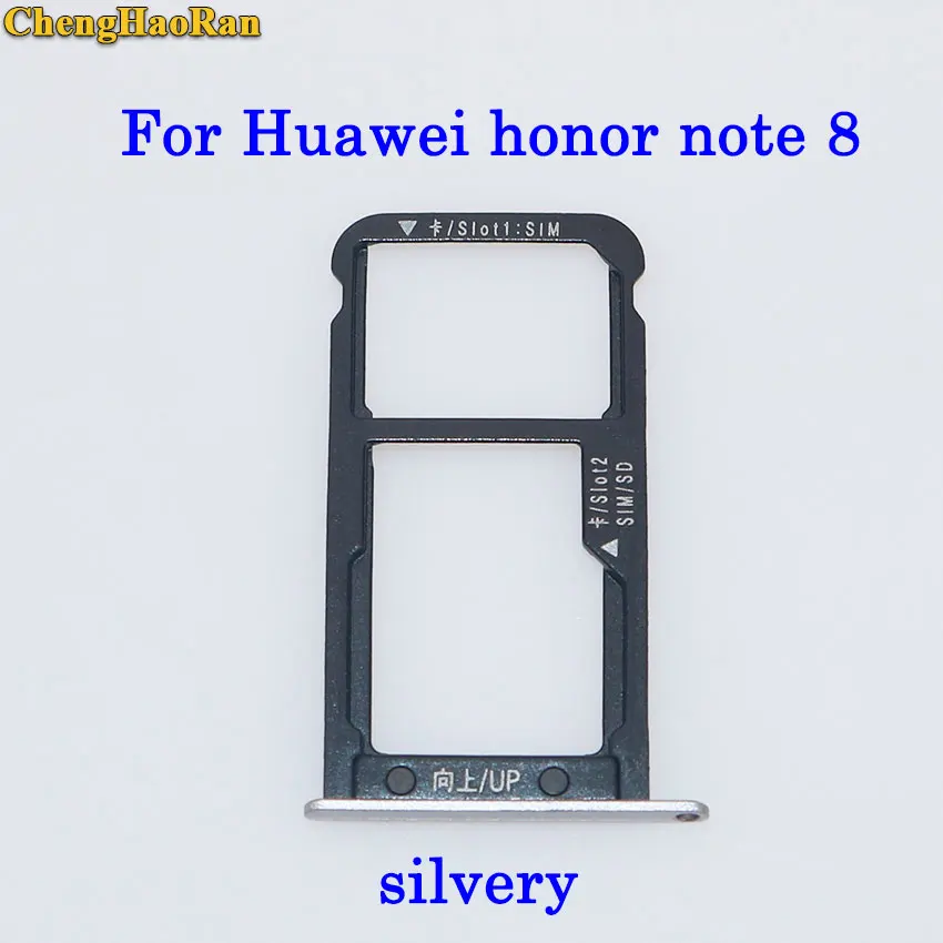 ChengHaoRan лоток для sim-карты + карт Micro S D Huawei Honor note 8 запасные части держатель sim-карт |