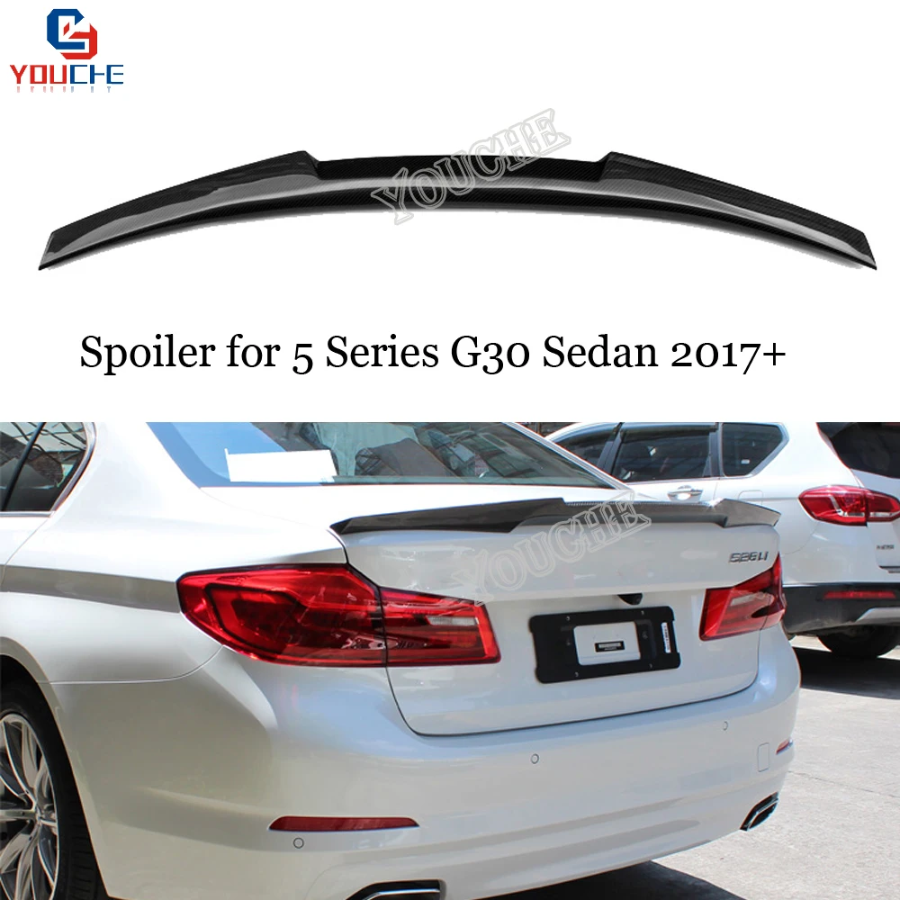 G30 M4 M5 MP PSM стиль углеродное волокно задний спойлер багажника для BMW 5 серии