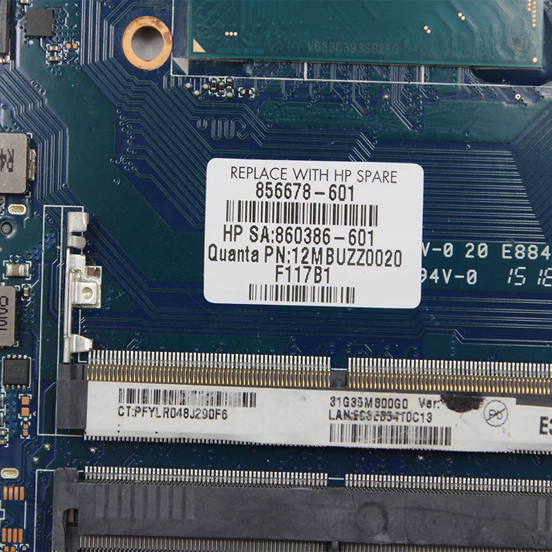 Оригинальная материнская плата для ноутбука HP 15 BC bc015tx 016TX 020TX BC012TX MB I7 6700HQ 960M 4G 856678