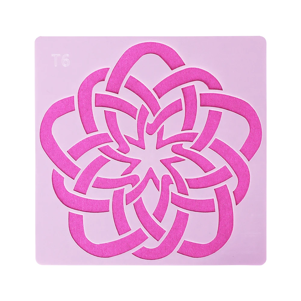 DIY Мандала вспомогательные трафареты для раскрашивания стен штамп скрапбукинга