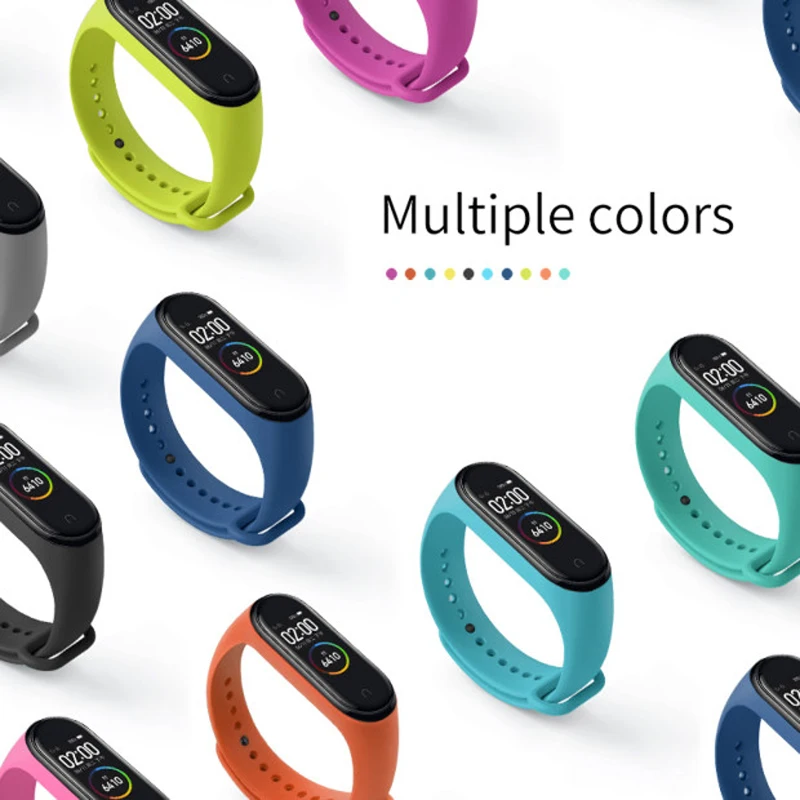 Браслет для Xiaomi mi Band 4/3 ремешок mi band 4 аксессуары водонепроницаемый силиконовый браслет для Xiaomi mi Band 3 сменный ремешок