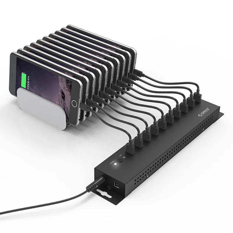 Сталь 10 Порты и разъёмы USB2.0 промышленный центр автономный адаптер питания 12V 5A