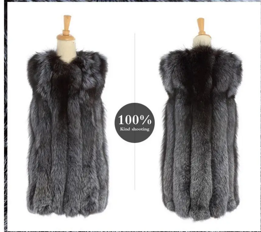 S/6Xl Женский Тонкий Повседневный Длинный жилет из искусственного меха шуба