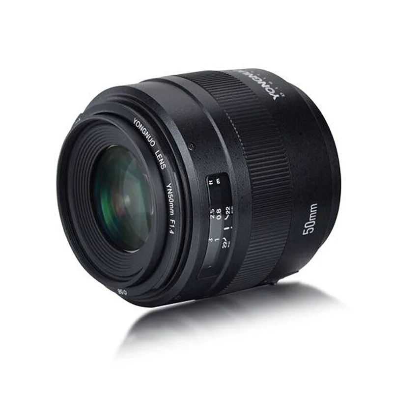 Объектив YONGNUO YN50mm F1.4 / F1.4N E Standard Prime Большая диафрагма ручной фокус AF объектив MF для