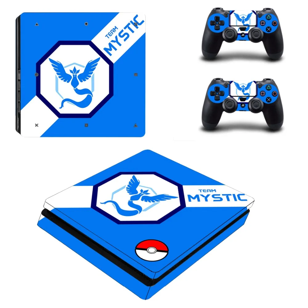 Виниловые наклейки Pokemon GO Pikachu PS4 для консоли Playstation 4 и 2 контроллеров PS4|Наклейки| |