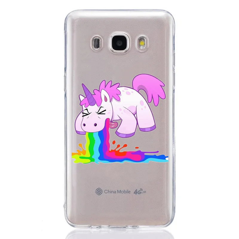 For Samsung Galaxy J1 J2 J3 J5 J7 prime J120 J320 J330 J530F TPU Colorful Soft Unicorn Painted Desig Cover Case Fundas E321 |