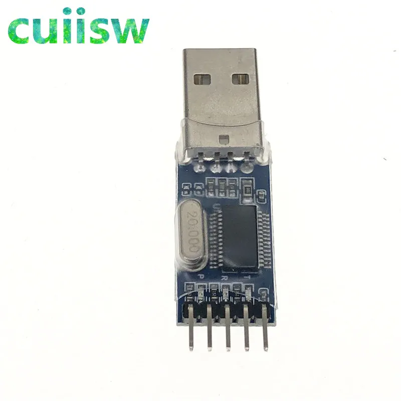 Модуль адаптера преобразователя PL2303 USB в RS232 TTL с пыленепроницаемой крышкой PL2303HX