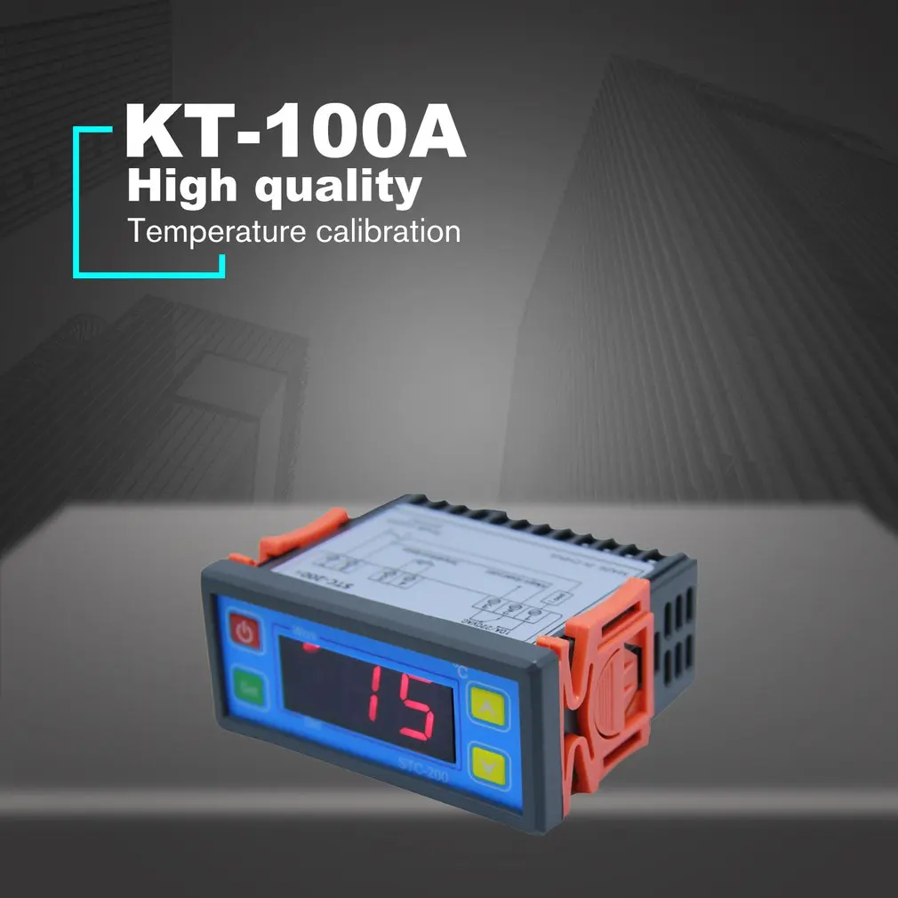 STC-200 цифровой контроль температуры микрокомпьютерный термостат переключатель