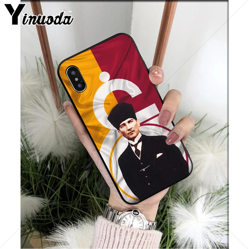 A11 Yinuoda Турция Galatasaray SK Mustafa Kemal Ataturk силиконовый мягкий ТПУ чехол для телефона для iPhone 8 7 6 6S Plus X XS MAX 5 5S SE XR - Цвет: A11