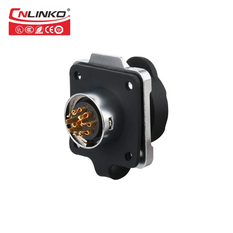 Cnlinko Ip67 черный M16 припой провод 9 контактный адаптер Быстрый Ip65 Электрический