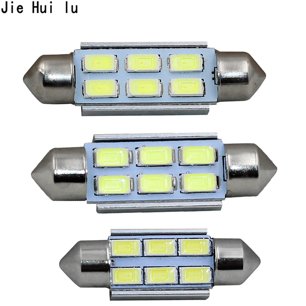 1 шт. Festoon CANBUS 31 мм 36 39 41 C5W светодиодный без ошибок 5630 5730 6 smd интерьерные лампы для
