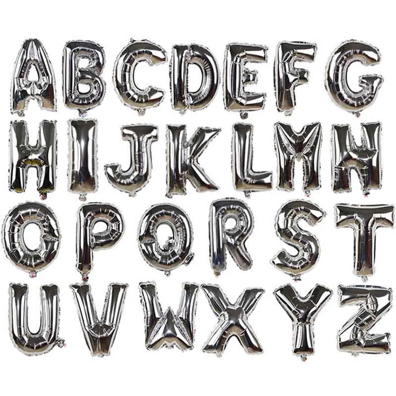 5 шт 30 дюймов большой размер Алфавит фольга воздушные шары с буквами день