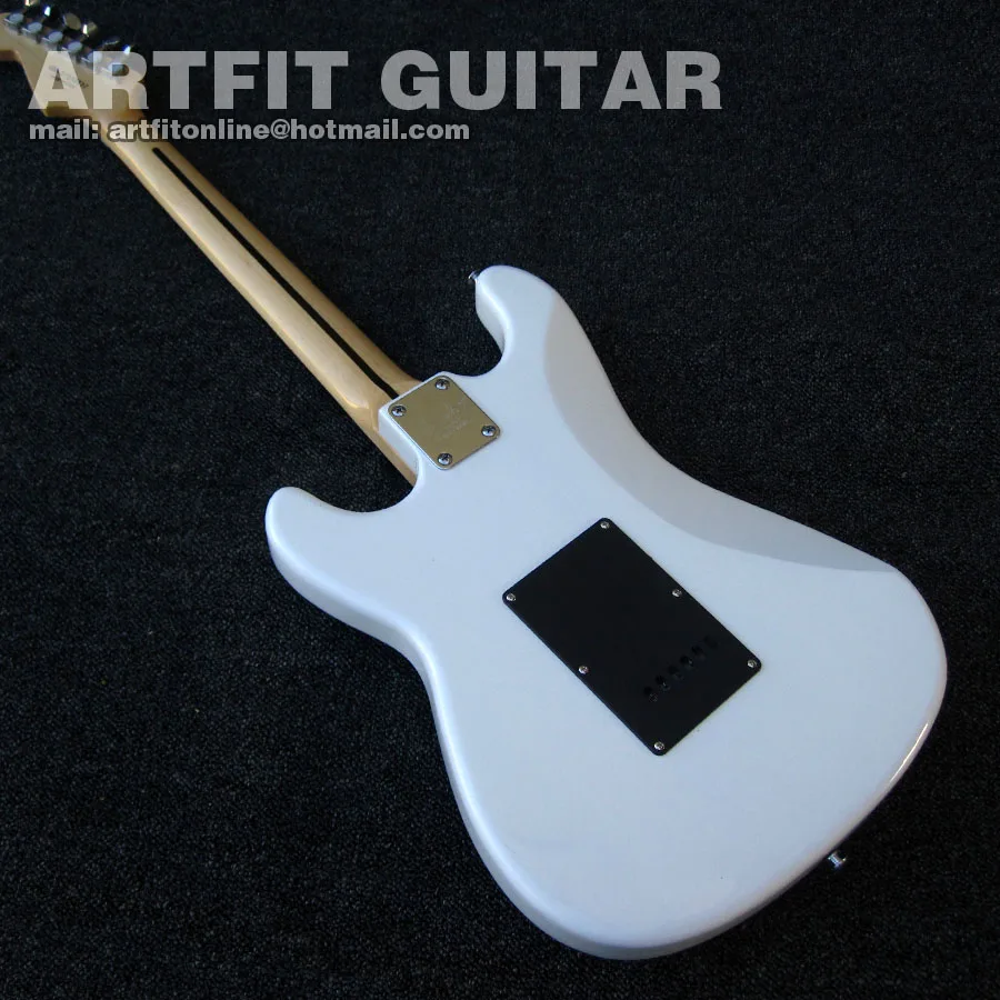 Giggle Floyd Rose тремоло звук просмотра доступны HSS белый ST Электрический Guitarras