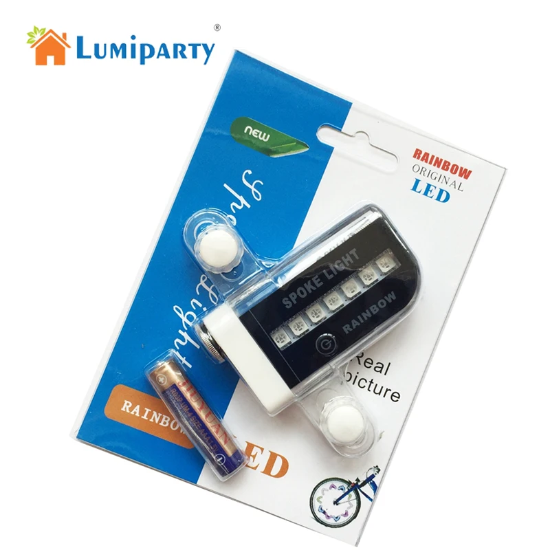 Lumiparty Велоспорт Велосипедные фары 14 LED колеса сигнал шины спиц для Ciclismo 32