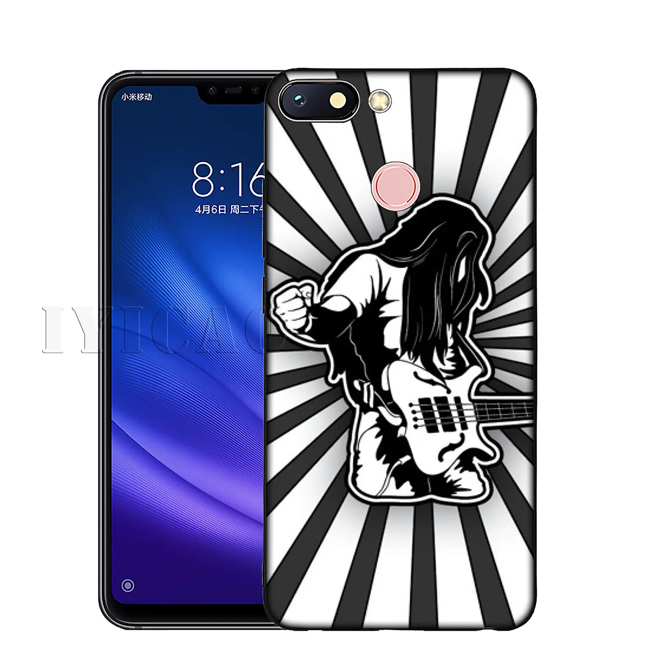 Роскошный мягкий силиконовый чехол для телефона IYICAO Music guitar DJ Xiaomi Redmi K30 K20 8A 7A 6A 5A S2