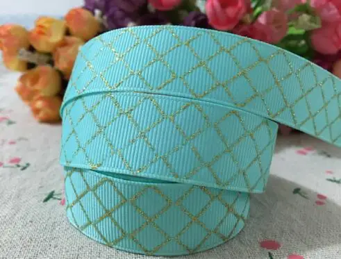 Аксессуары для волос из золотой фольги ленты длиной 7/8 дюйма (22 мм) 10 ярдов 15112832|10