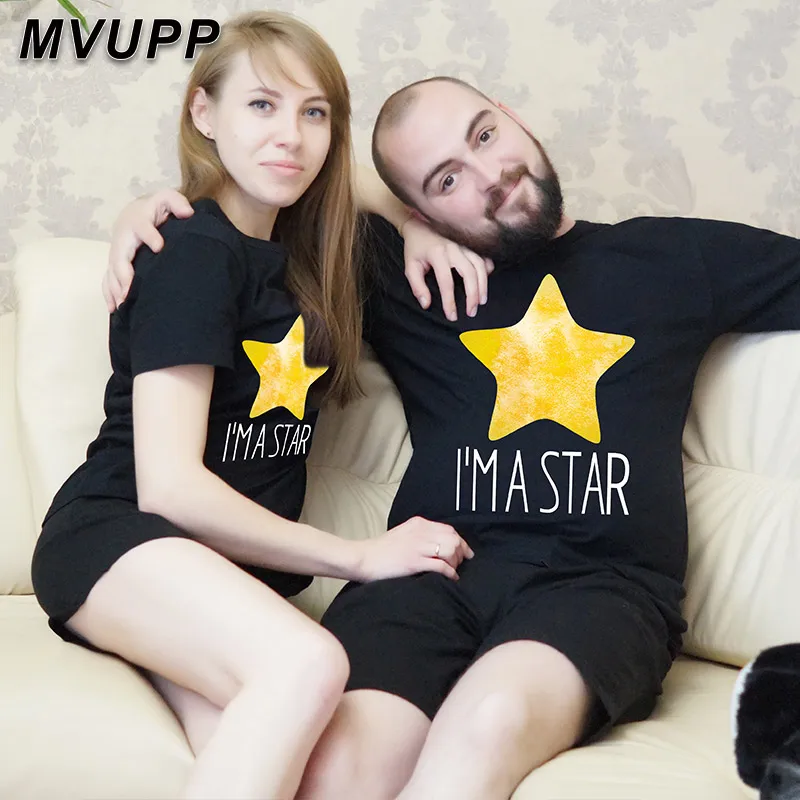 Одинаковая одежда для мамы и дочки я звезда семейная футболка отца сына матери