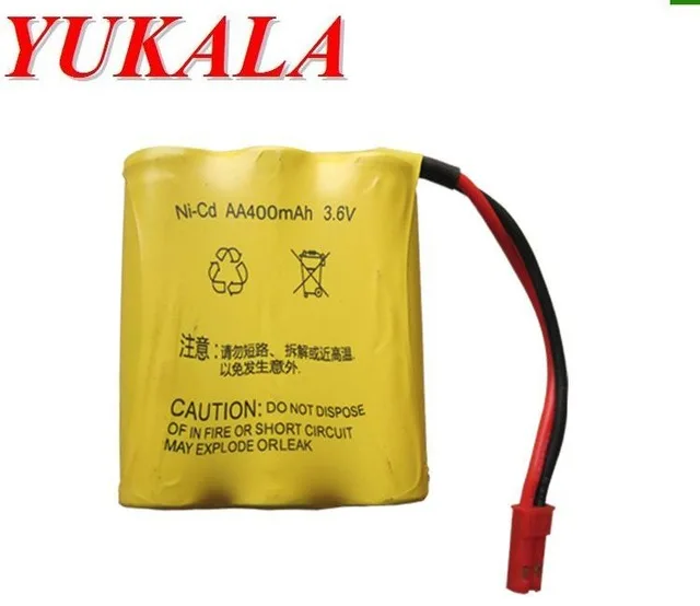 

3.6v 400mAh Ni-CD battery for 545 607 665 661 635 RC car 2pcs/lot